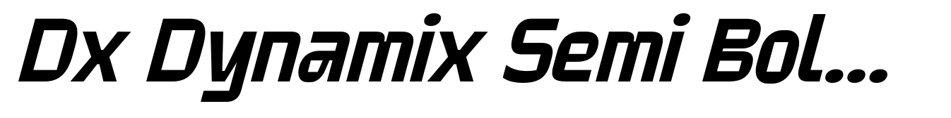 Dx Dynamix Semi Bold Slanted